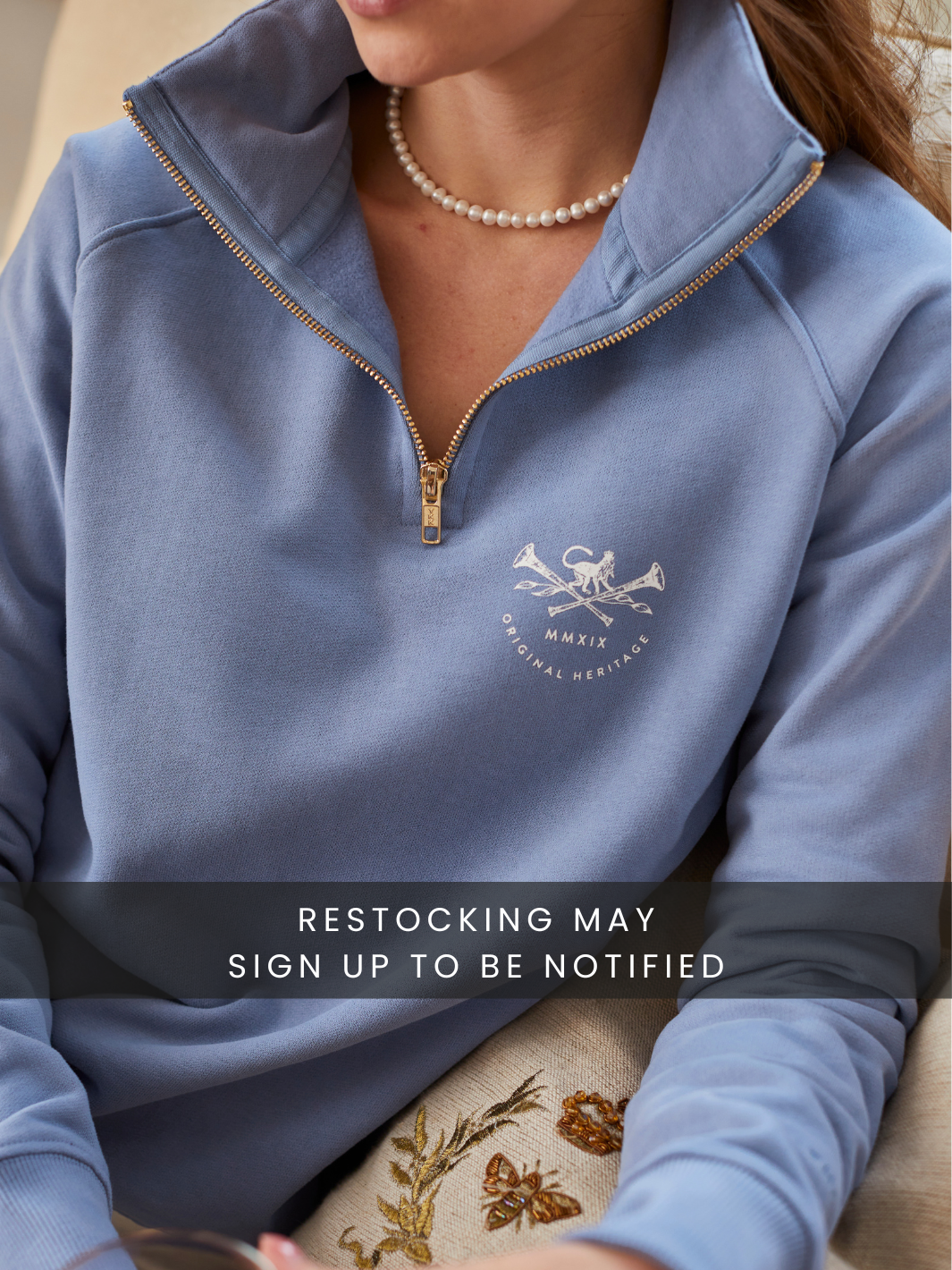 Allegra Heritage Quarter Zip Sweatshirt