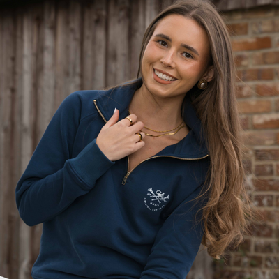 Allegra Heritage Quarter Zip Sweatshirt
