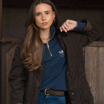Allegra Heritage Quarter Zip Sweatshirt