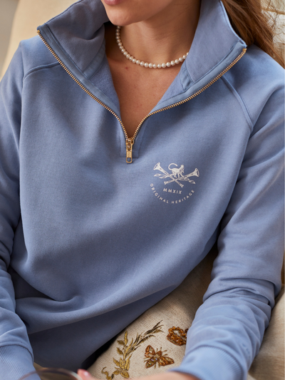 Allegra Heritage Quarter Zip Sweatshirt